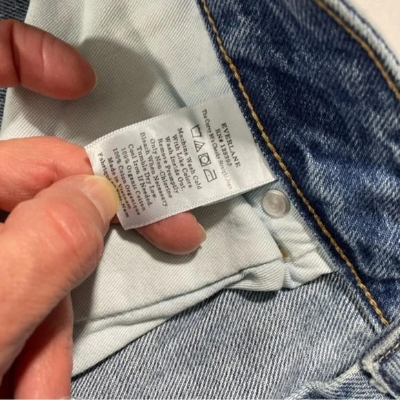 New Everlane The Curvy 90s Cheeky Straight Jeans High Rise Crop 31 - Picture 5 of 10